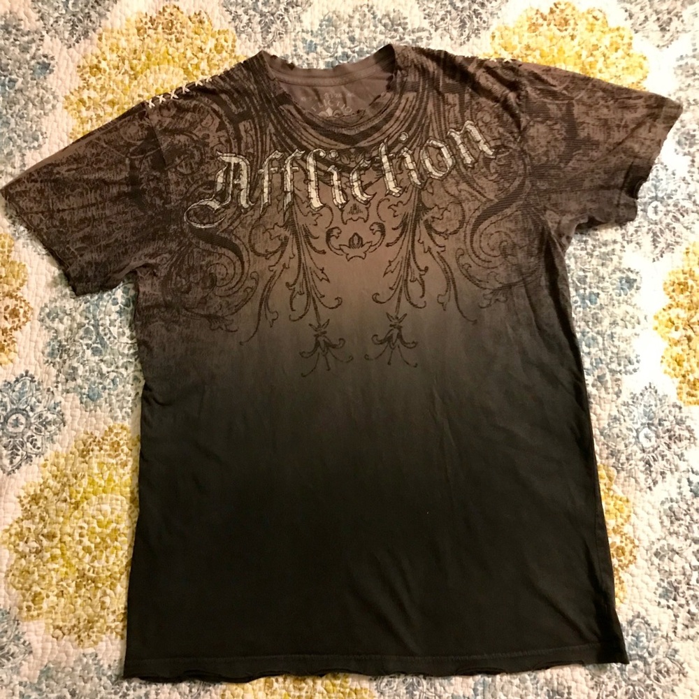 Men’s Brown & Black Affliction Tee